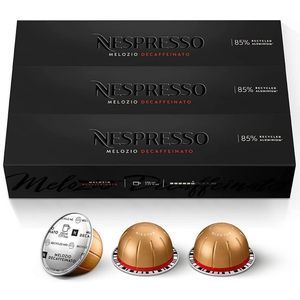 NEW Nespresso Vertuo Melozio Decaffeinato, Medium Roast Espresso, 30 Count